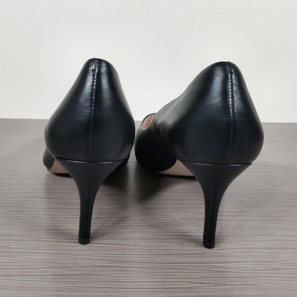 Louise et Cie Jordyna Pointed Toe Pump, Black Leather, Womens Size 11 M / 43 - Picture 5 of 12